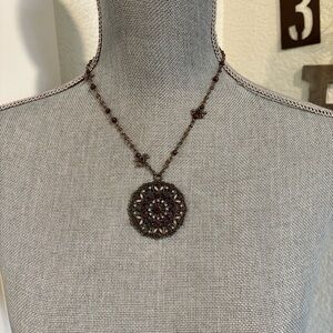 Round Pendant Vintage‎ Adjustable Necklace